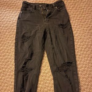 American Eagle Black boyfriend jeans.